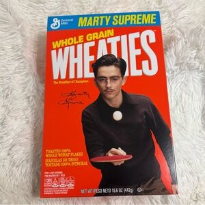 Marty Supreme Wheaties Box Timothée Chalamet A24